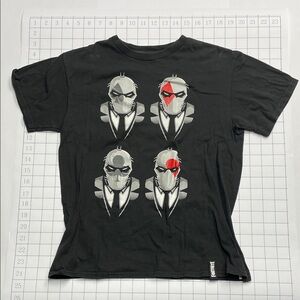 Fortnite Men's Black Graphic Tee with Red Design